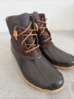 Sperry Top-Sider Saltwater Duck Boots - Brown & Tan Leather